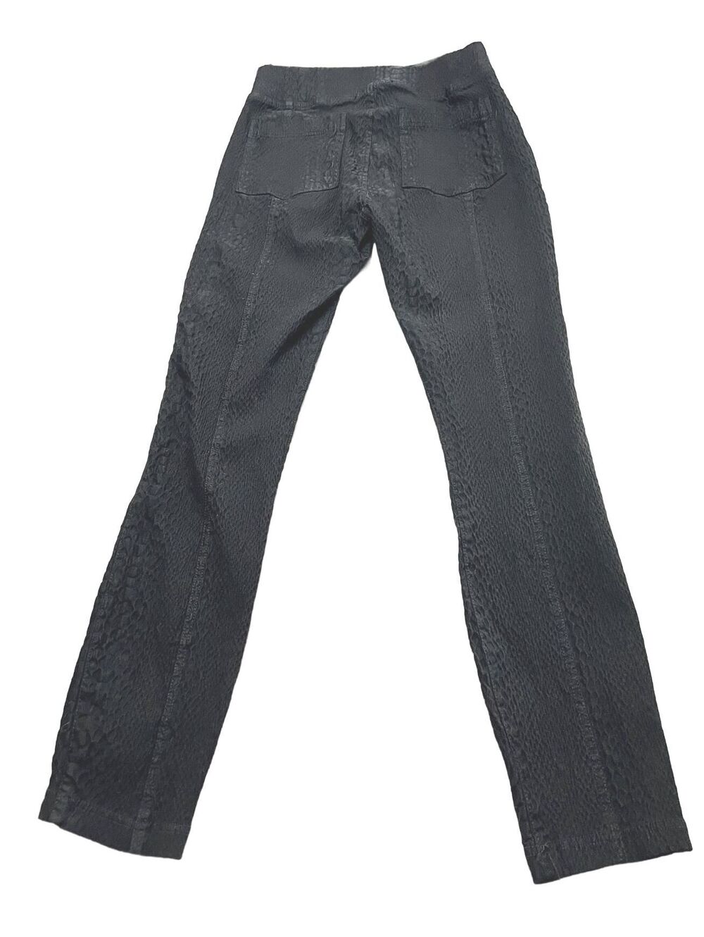 XCVI Kamala Textured Snakeskin Cargo Leggings Black Lagenlook Boho Utility XS - Picture 4 of 9